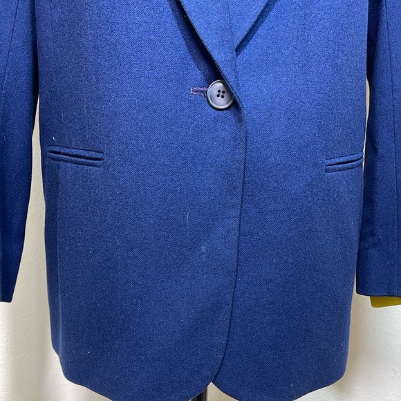 Pendleton Blazer Jacket Women's 100% Wool Blue Size 16 - Picture 7 of 13